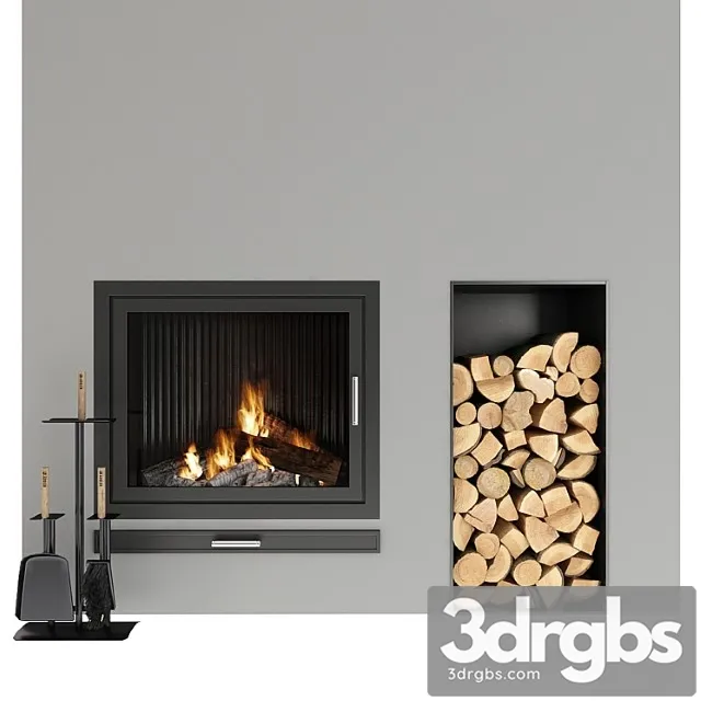 Fireplace 20 3D Model Free