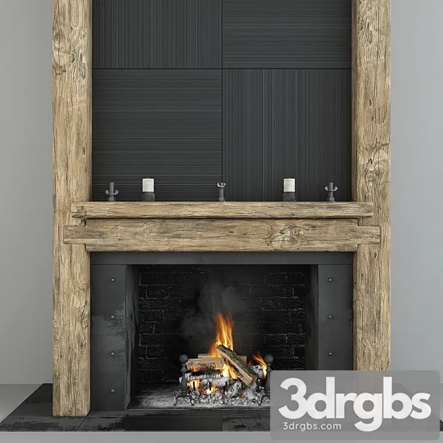 Fireplace 21 3D Model Free
