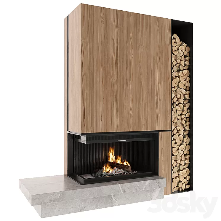 Fireplace 3D Model