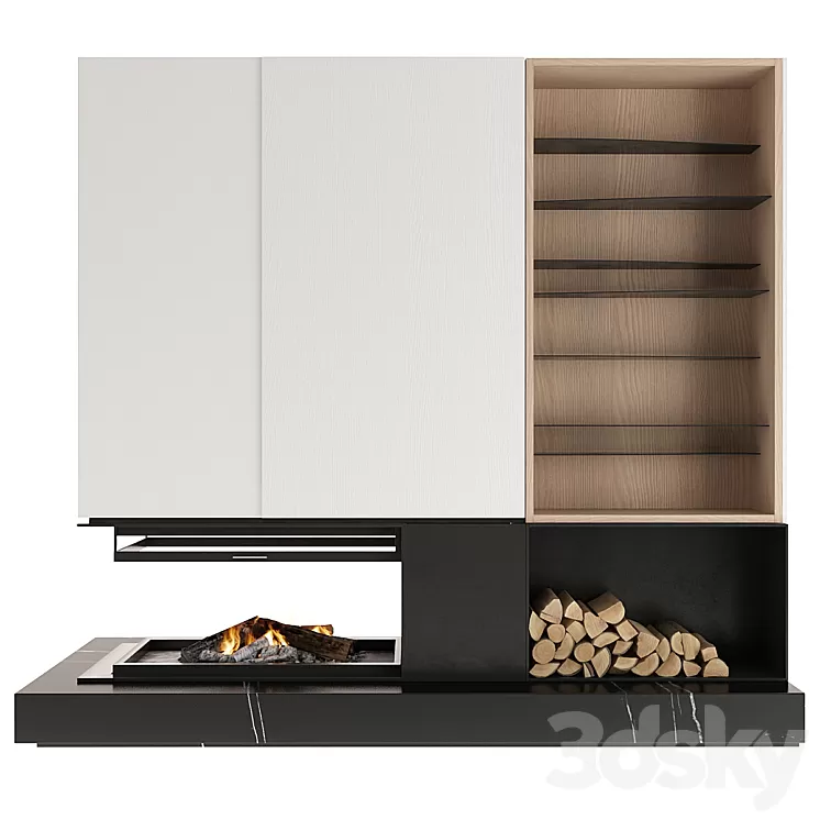 Fireplace 3D Model Free