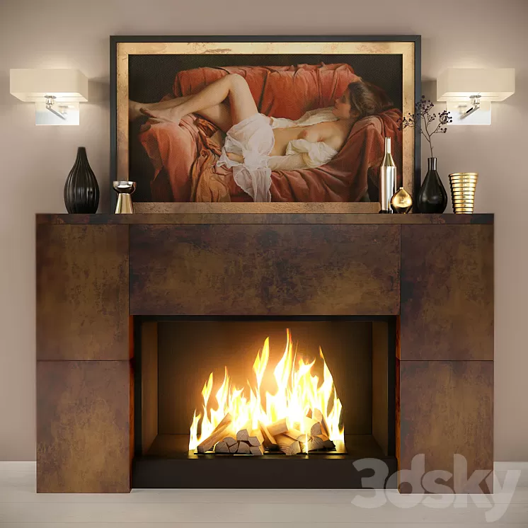 Fireplace 3D Model