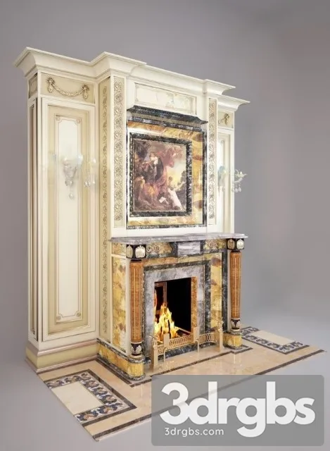 Fireplace 3D Model Free