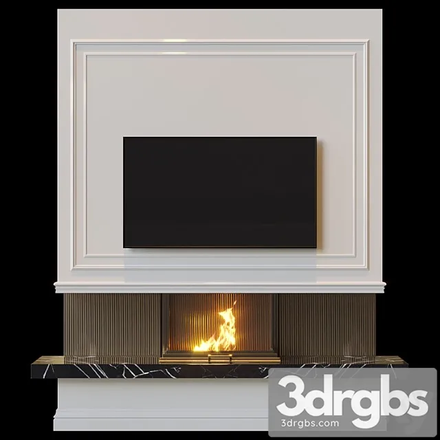 Fireplace 424 3D Model Free