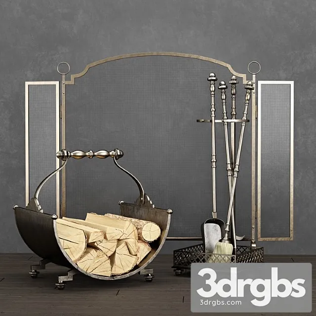 Fireplace Accessories 3D Model Download