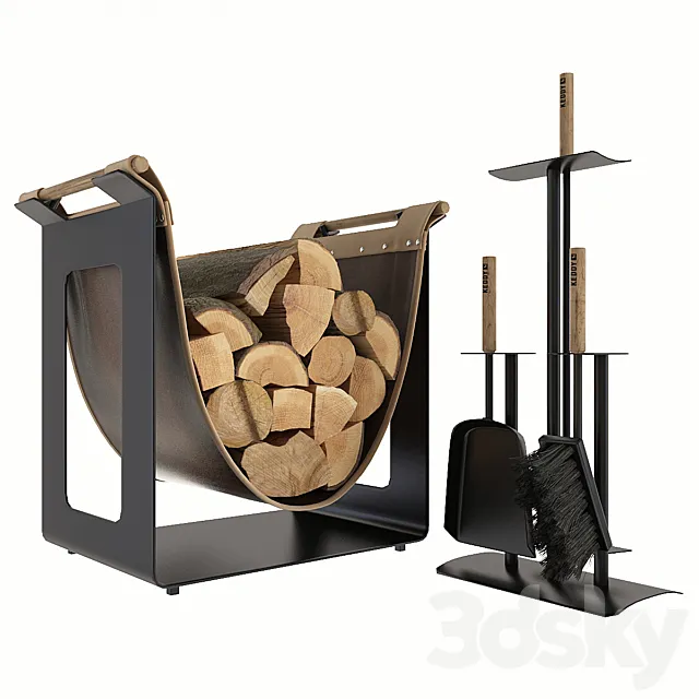 Fireplace Accessories Keddy 3D Model