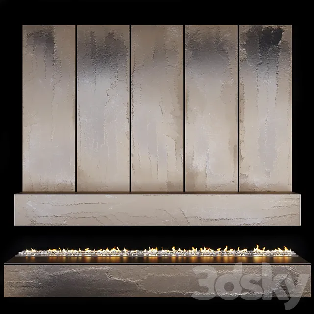 Fireplace and firewood 7 3D Model