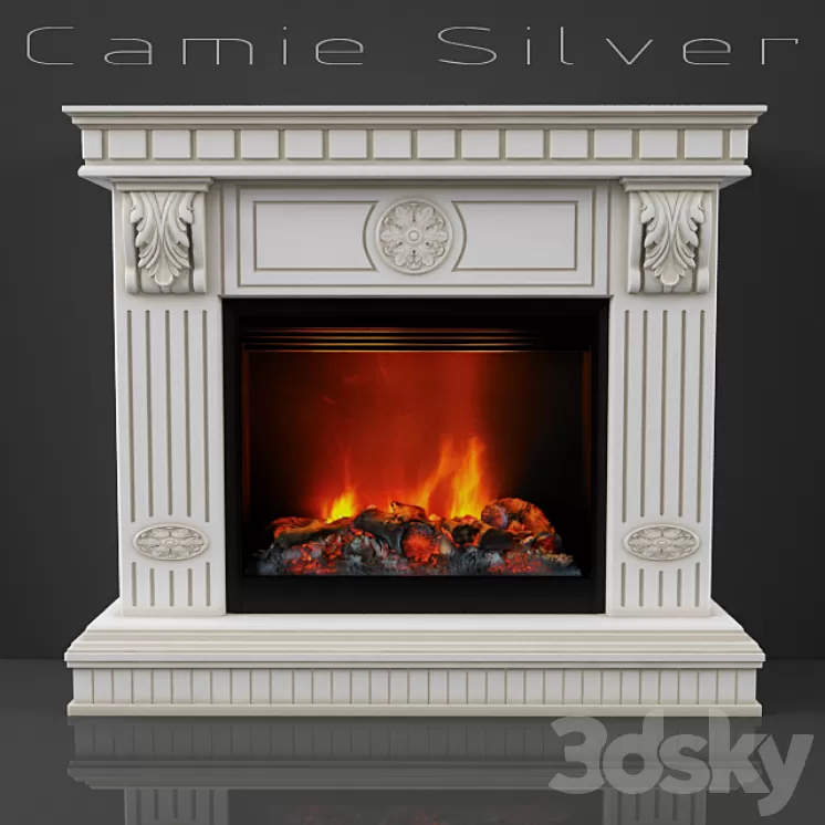 Fireplace Camie Silver
