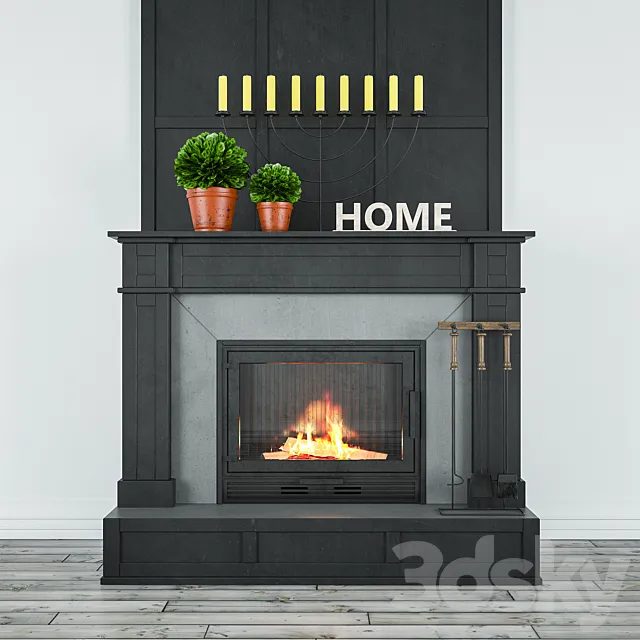 Fireplace classic 3D Model