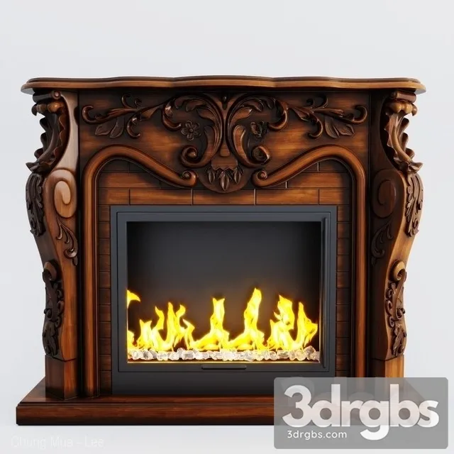 Fireplace Delixuan 3D Model Free