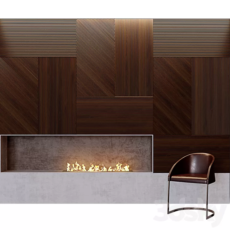 Fireplace design Emmemobili 3D Model