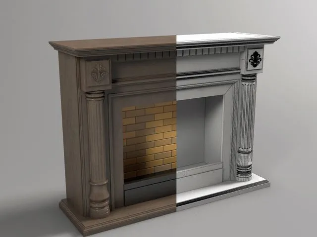 Fireplace Kamelot 3D Model