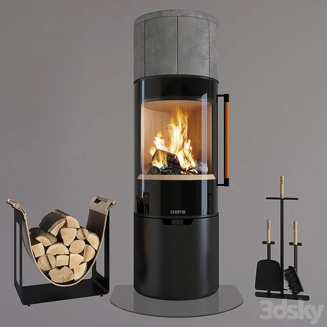 Fireplace Keddy K900T 3D Model