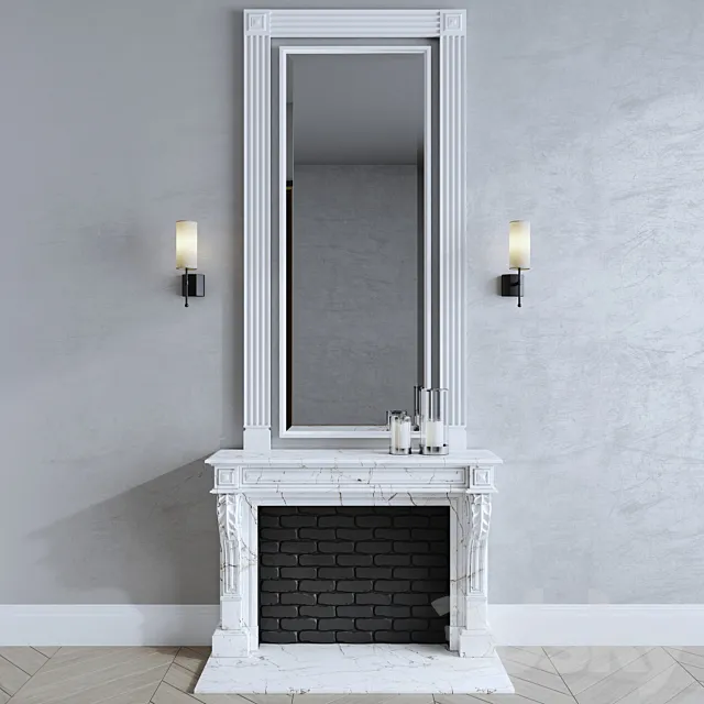 Fireplace luxdeco wall lamp 3D Model
