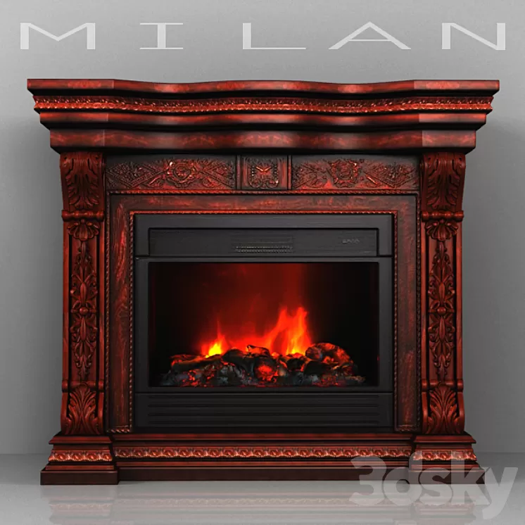 Fireplace MILAN (MILAN) 3D Model
