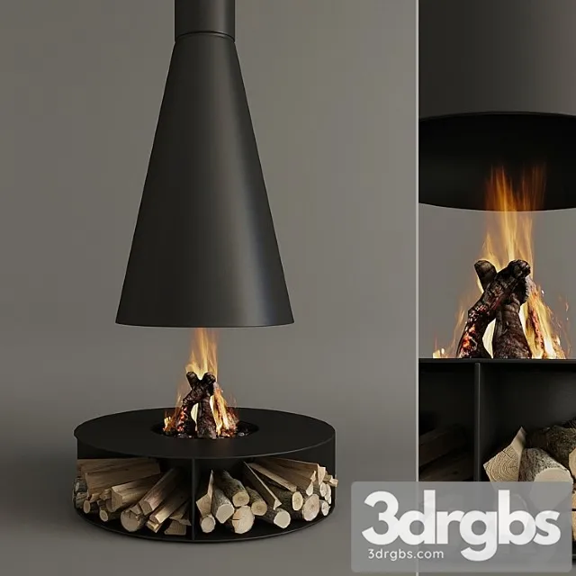 Fireplace Modern 10 3D Model Free