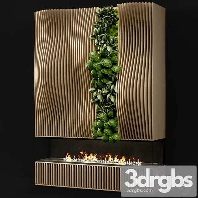 Fireplace Modern 48 3D Model Download