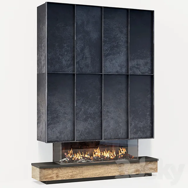 Fireplace modern 51 3D Model