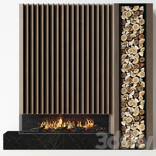 Fireplace modern 55 3DModel