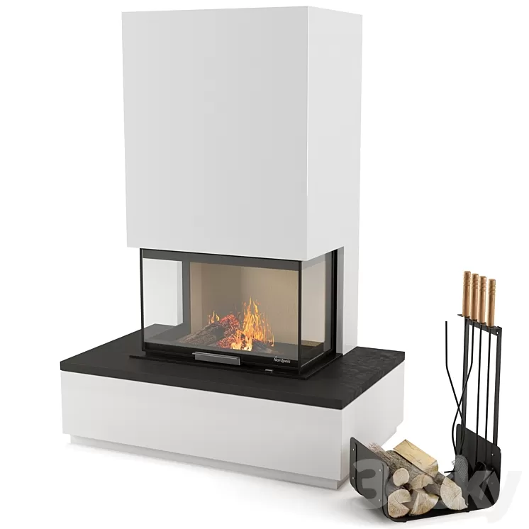 fireplace nordpeis 3D Model