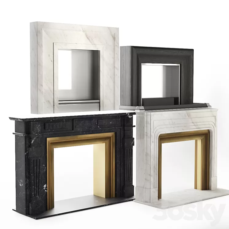 Fireplace portal 3D Model