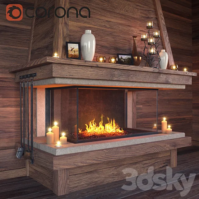 Fireplace set 3DModel