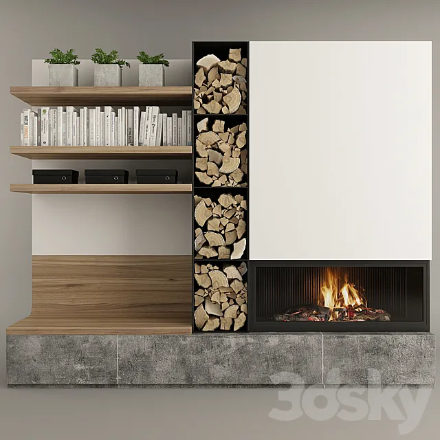 Fireplace set_11 3D Model