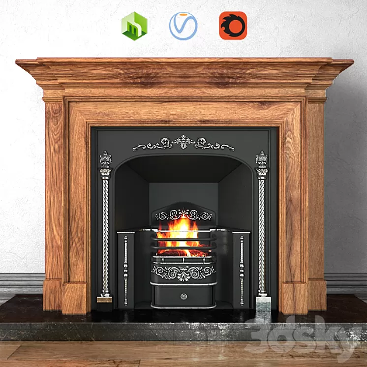 Fireplace Stovax - Regency hob grate 3D Model
