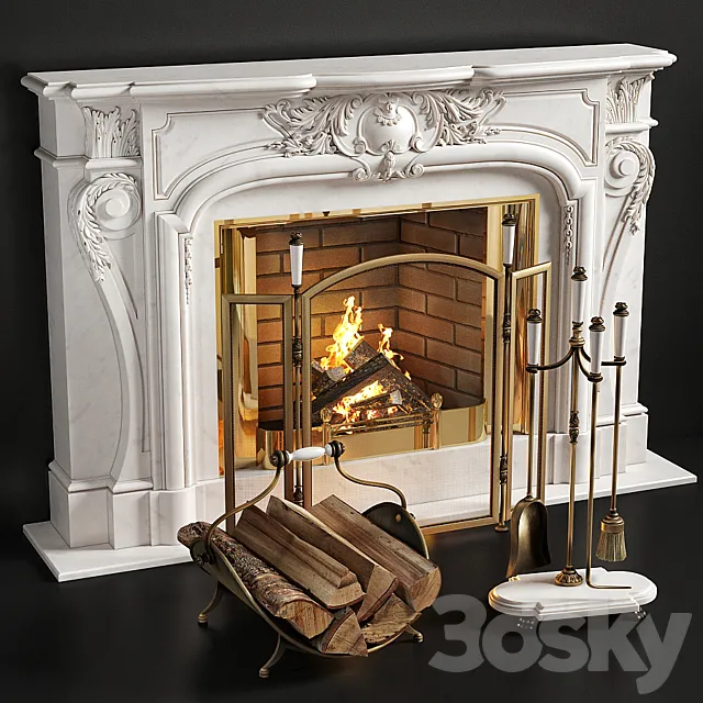Fireplace_Louis_XIV 3DModel