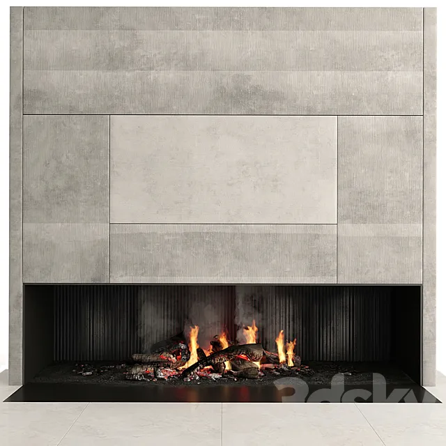 Fireplace_Modern 3DModel