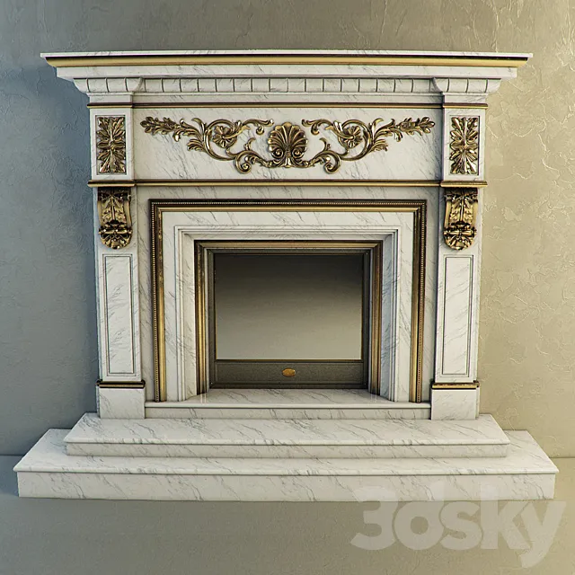 Fireplaces classical 3D Model