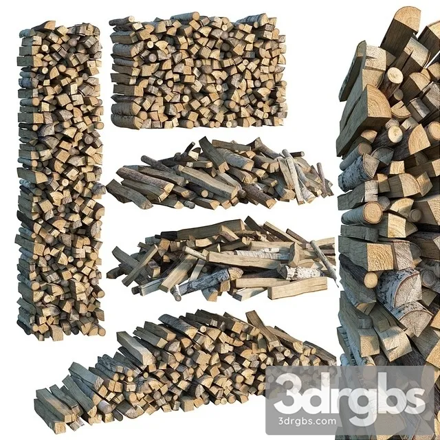 Firewood Big 3D Model Free