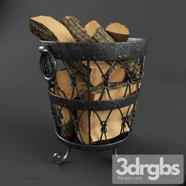 Firewood For Fire Place 3D Model Free