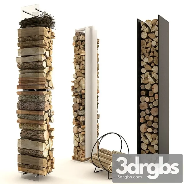 Firewood set 1 3D Model Download