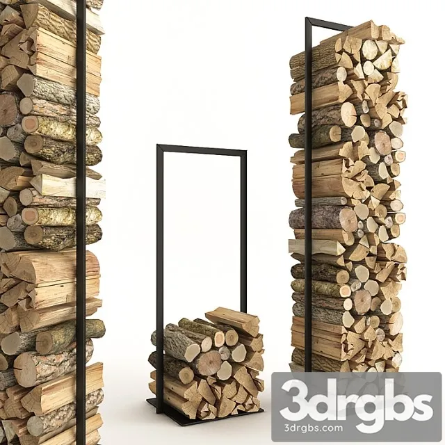Firewood set 2 3D Model Free