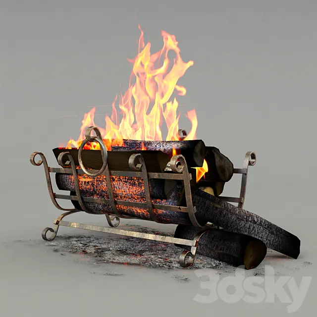 firewood set 3DModel