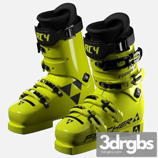 Fischer ski mountain boots 3D Model Free