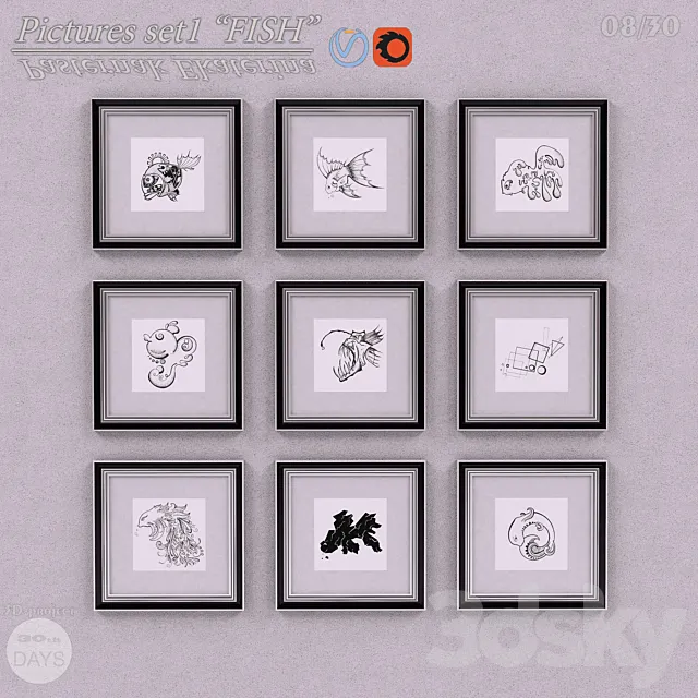 Fish Pictures 3D Model