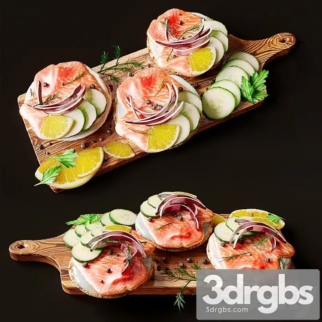 Fish-set 3D Model Free