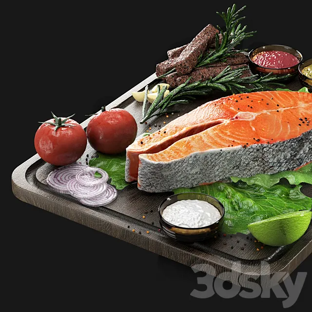 fish steak 3DModel