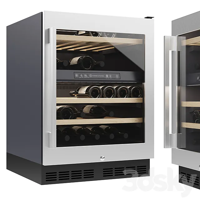 Fisher & Paykel RS60RDWX1. Wine cabinet 3D Model