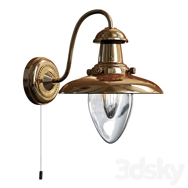 Fisherman arte lamp 3D Model