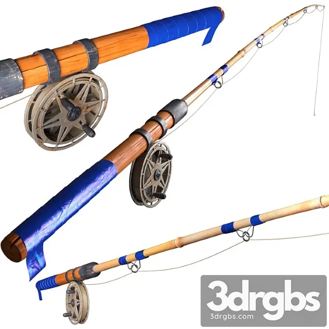 Fishing rod 3 3D Model Free