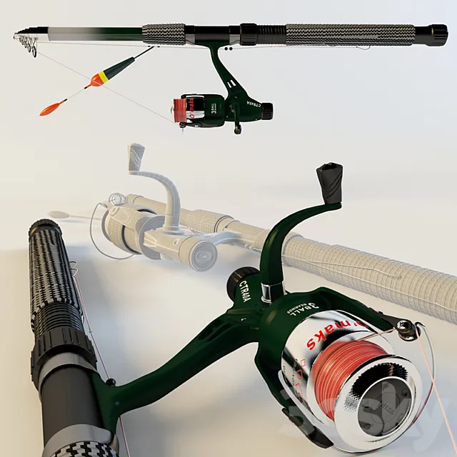 fishing rod 3D Model