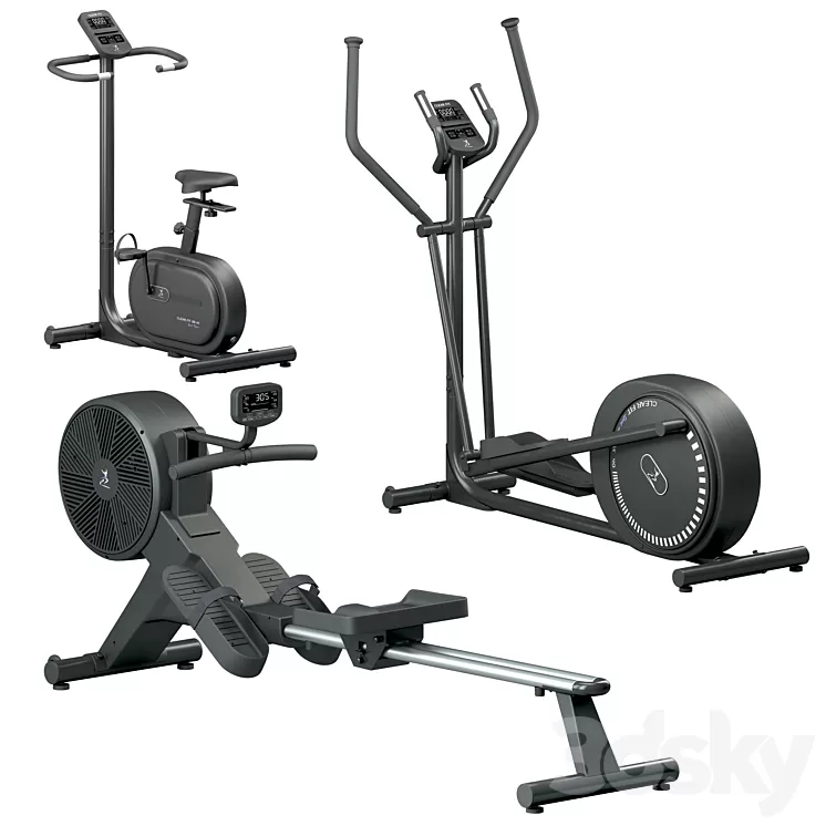 Fitness Equipment Clear Fit 3D Model Free