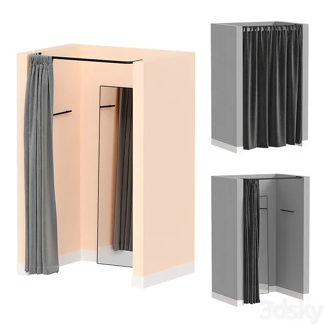 Fitting rooms 3D Model