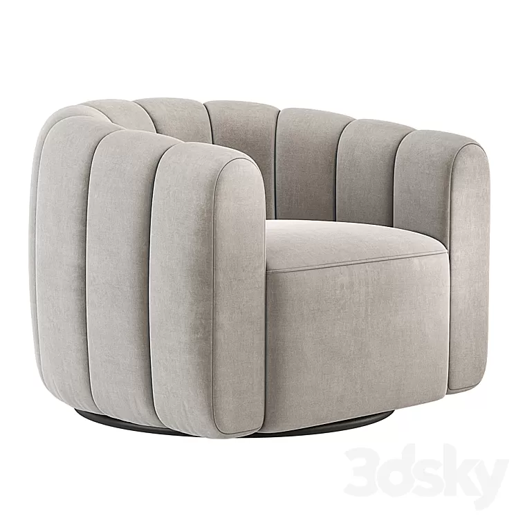 Fitz Russet Chair CB2 3D Model Free