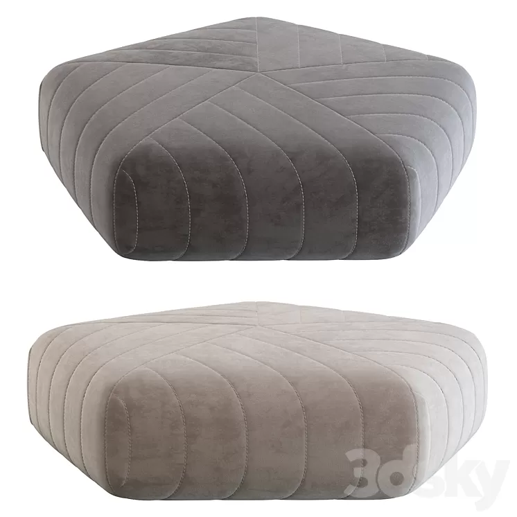 Five ottoman 3D Model