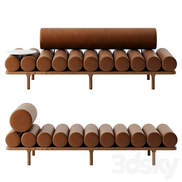 Five to Nine daybed by Tacchini 3D Model