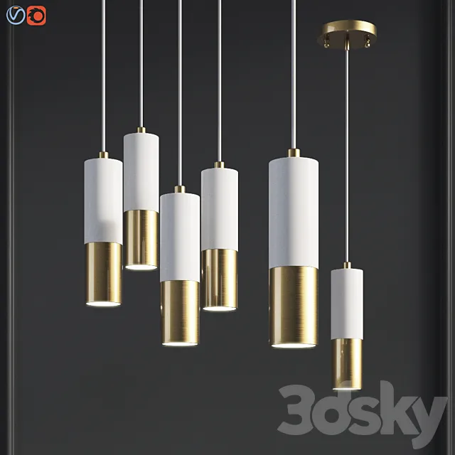 Fixture Favorit 1600-1P Ultra Pendenti White - Favorite 3D Model