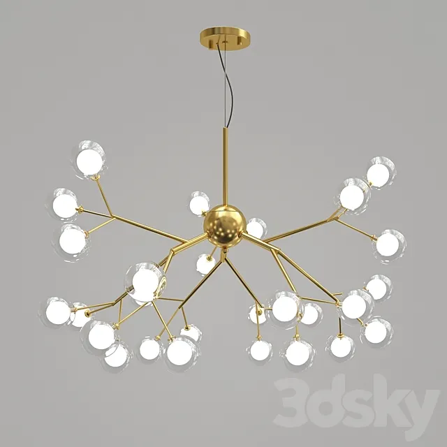 Fixture Flower Tree Branch Droplight_2 3DModel